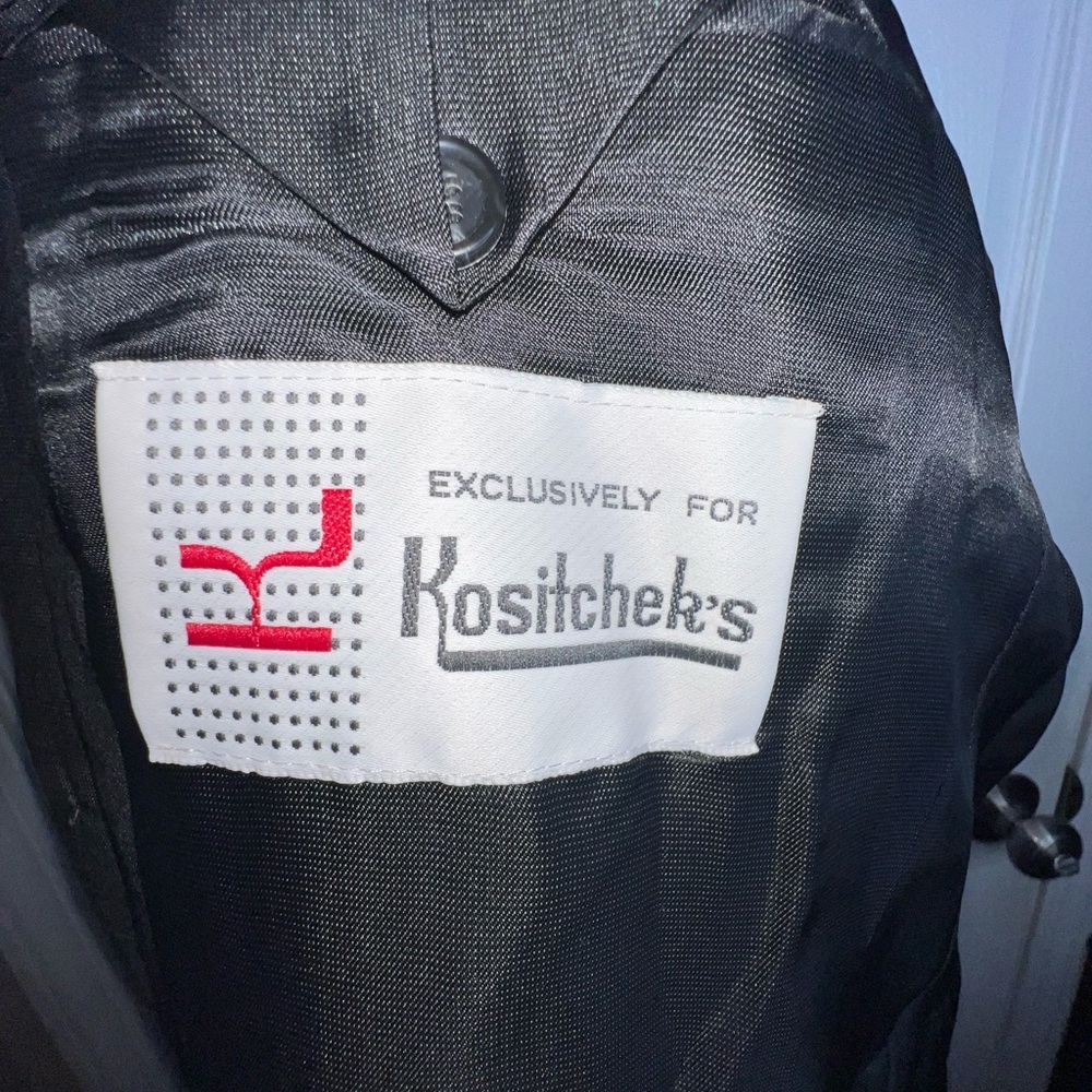 Michael Kors Men’s 42 Reg 100% Wool Dark Gray Black Sport Coat Jacket 42R - Picture 13 of 16